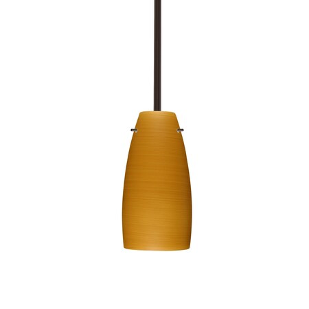 Besa Lighting Tao 10 Stem Pendant, Oak, Bronze Finish, 1x9W LED 1TT-1512OK-LED-BR